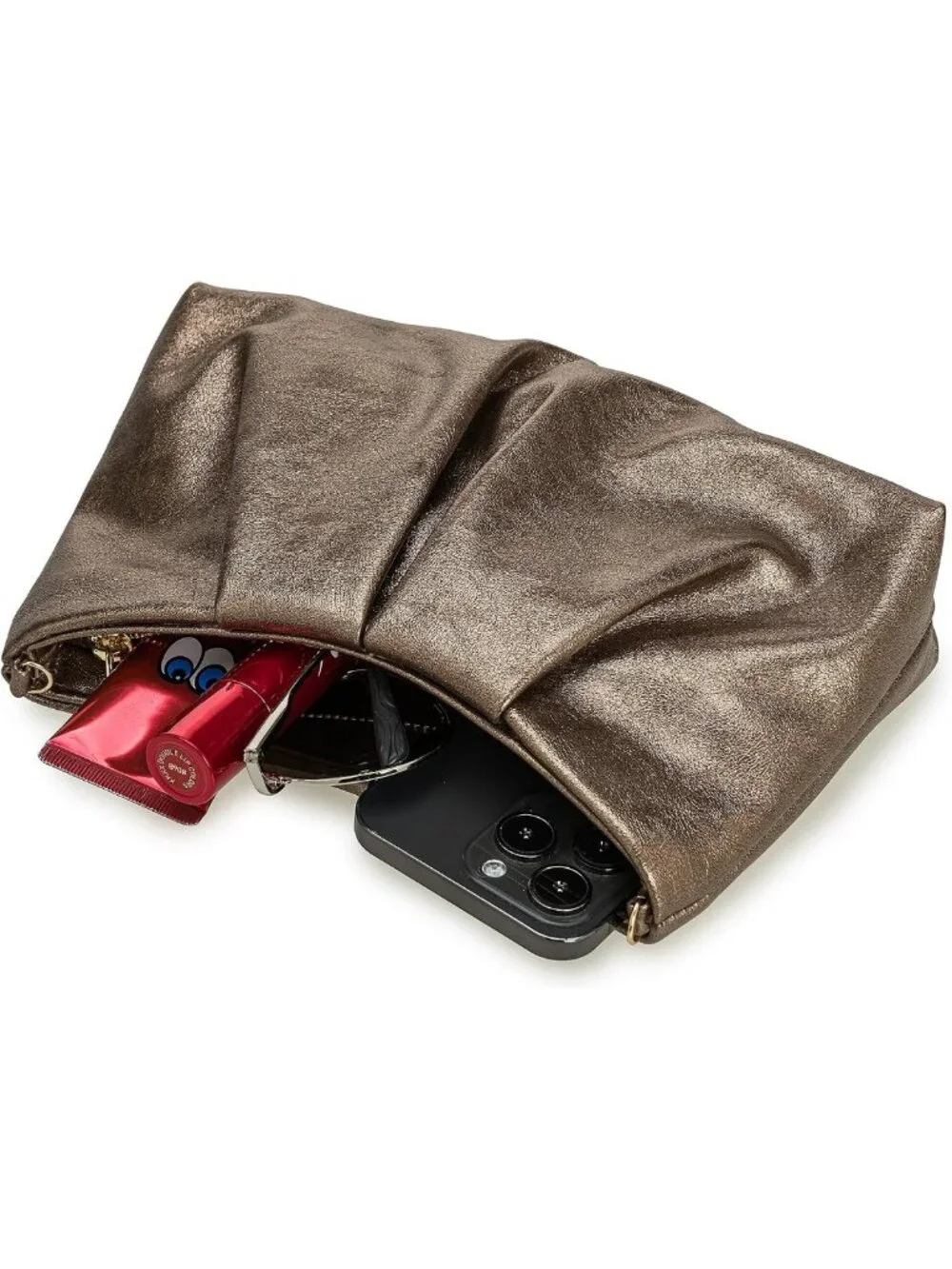 Elegant Pleated Clutch Purse for Women | Formal Handbag for Cocktail, Prom